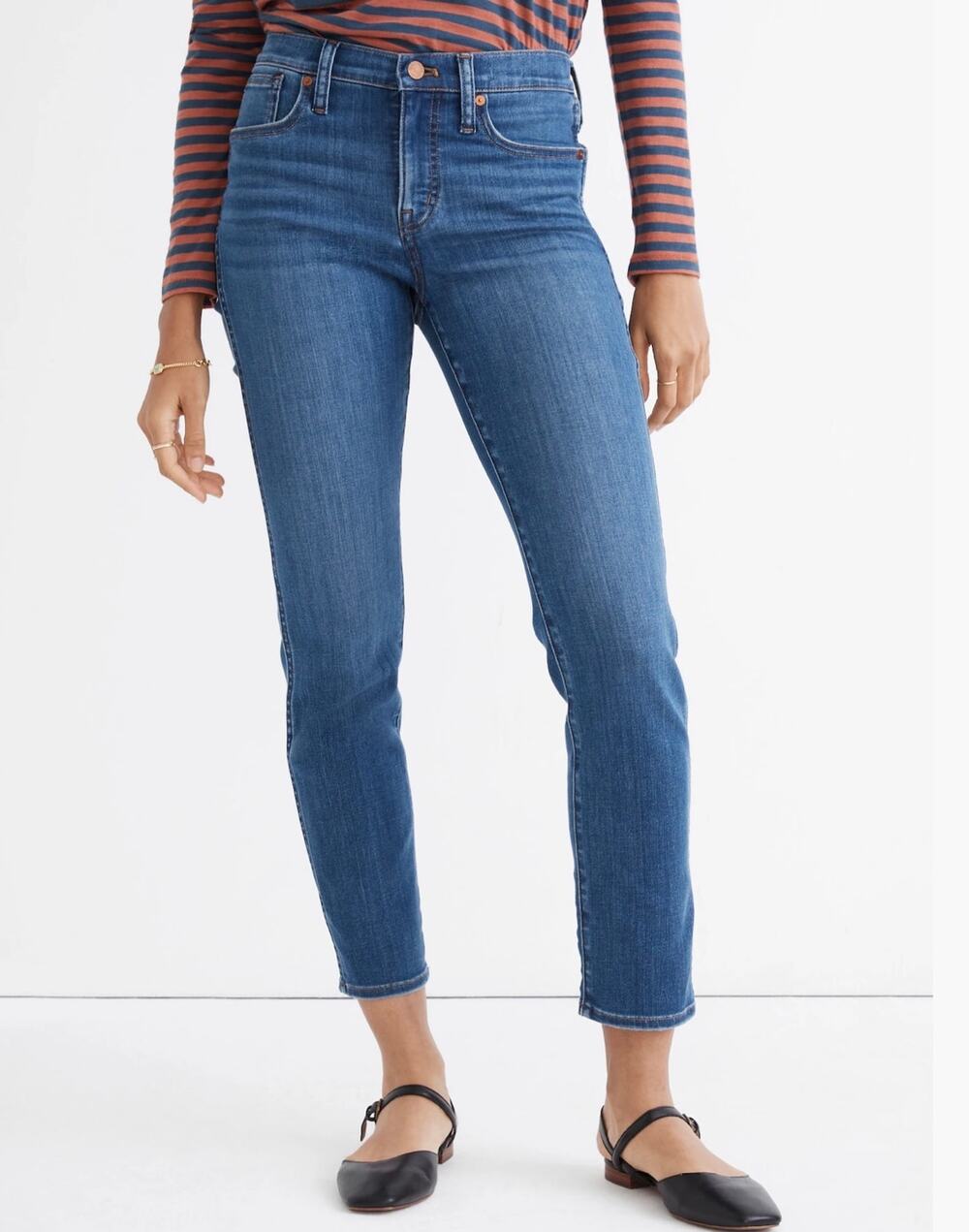 Madewell Midrise Stovepipe Medium Wash Jeans. Size 27